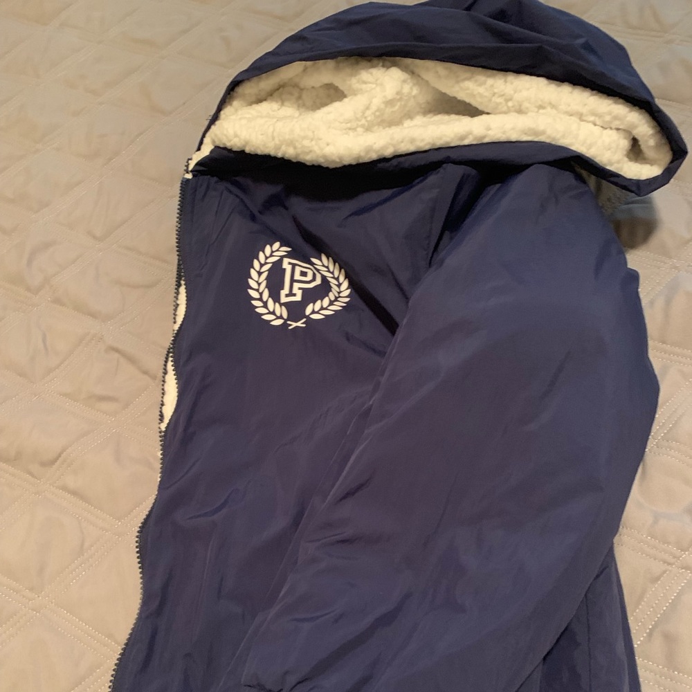 Victoria Secret Pink Fleece Lined Anorak Jacket